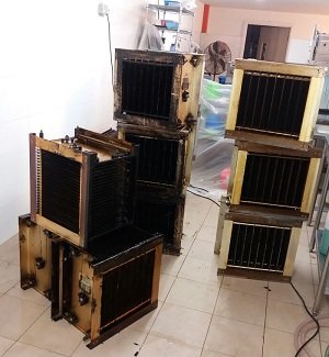 kitchen exhaust filter before cleaning